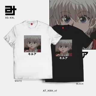 เสื้อยืด AvidiTee AT Hunter x Hunter Manga Anime Killua v1 Customized Unisex TShirt for Men and Womenเสื้อยืด ใส่สบายๆ