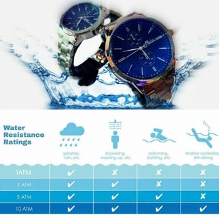 ภาพขนาดย่อของภาพหน้าปกสินค้านาฬิกา BOSCK ของแท้100% กันน้ำได้ กระจกกันรอย มีพลายน้ำ จากร้าน pd.watchstore บน Shopee ภาพที่ 8