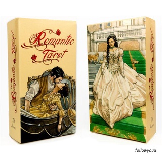ภาพหน้าปกสินค้าFolღ การ์ดเกมส์ Romantic Tarot 78 Card Deck ของเล่นสําหรับงานปาร์ตี้ ที่เกี่ยวข้อง