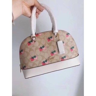 COACH MINI SIERRA SATCHEL IN SIGNATURE CANVAS WITH SPACE PATCHES
