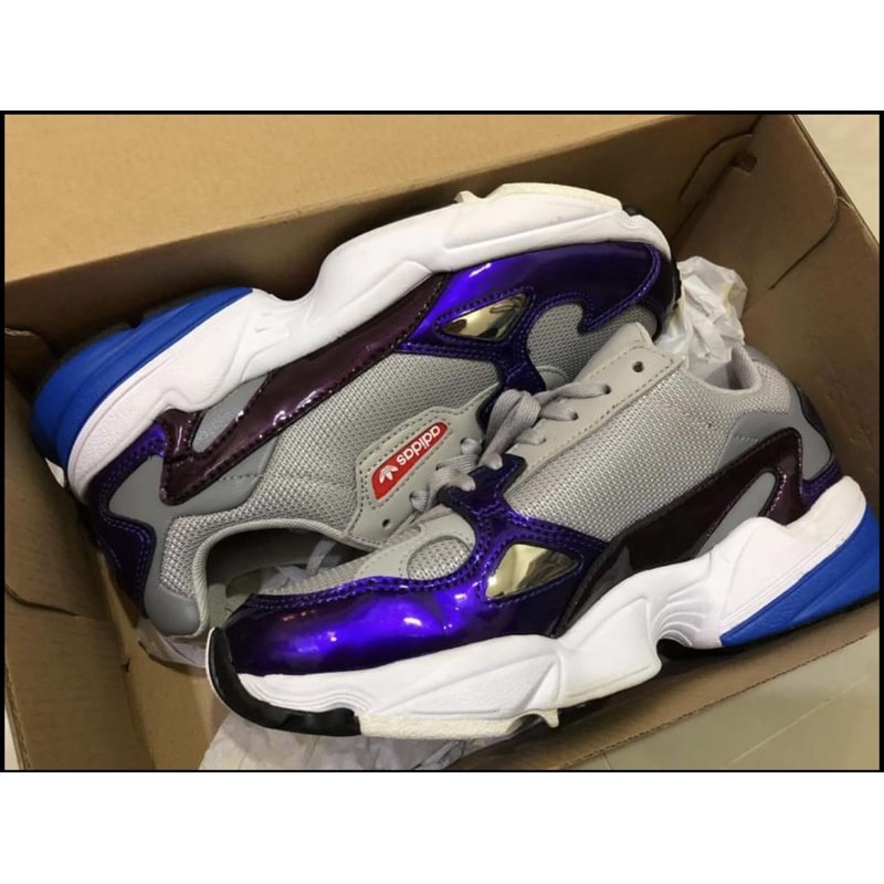 Adidas Falcon Metallic Purple Size 6.5US 23.5 cm Shopee Thailand