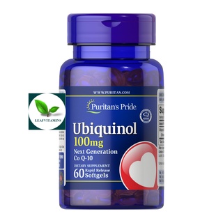 ภาพหน้าปกสินค้าPuritan\'s Pride Ubiquinol 100 mg / 60 Rapid Release Softgels ที่เกี่ยวข้อง