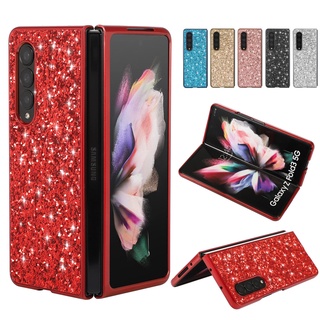 เคสมือถือ แบบแข็ง ลายกลิตเตอร์ หรูหรา กันกระแทก สําหรับ Samsung Galaxy Z Fold 4 Fold 3 5G Flod 4 SS Fold 3 5G