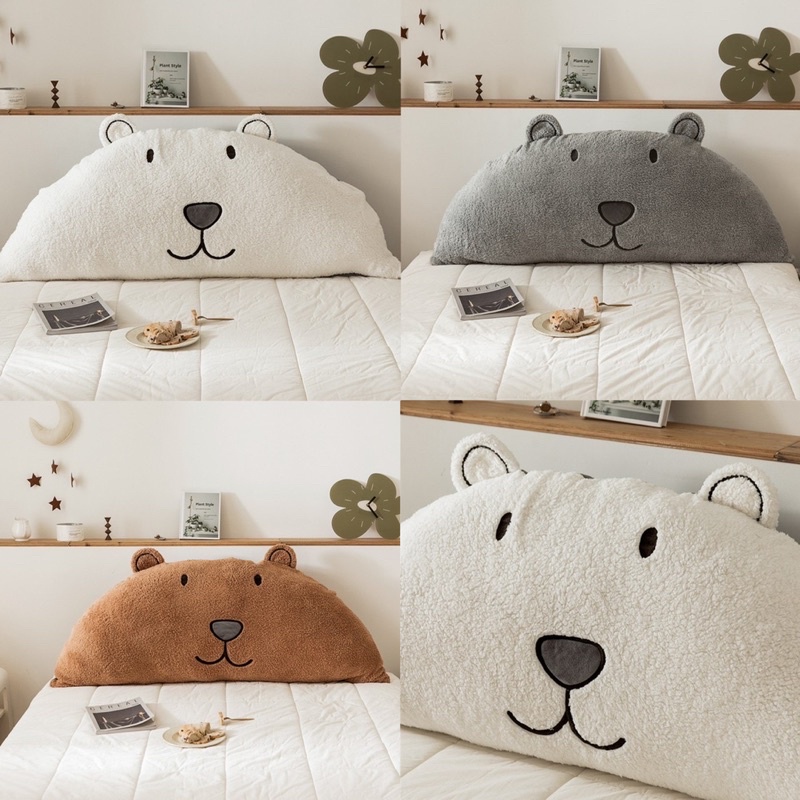พนักพิงเตียง-หัวเตียงนอน-ลายหมีน่ารักมาก-มี-3-ขนาด-1-2-1-5-และ-1-8-เมตร