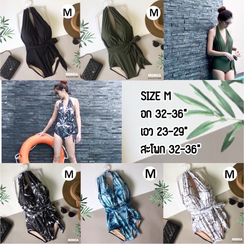 ชุดว่ายน้ำวันพีชคุณภาพดีมาก-ชุดว่ายน้ำผู้หญิง-minimal-swimsuit-bikinivintage