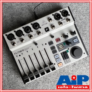 BEHRINGER FLOW-8 MIXER DIGITAL ดิจิตอลมิกเซอร์ 8 แชนแนล สามารถควบคุมผ่าน Bluetooth และยังสามารถเป็น Audio Interface F...