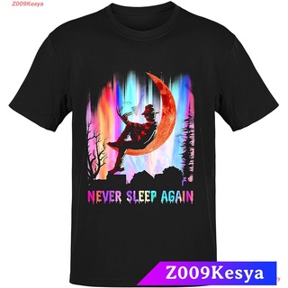 Z009Kesya เสื้อยืดสีพื้นไซส์ใหญ่ Halloween Never Sleep Again Colorful Halloween 2021 Fred-Dy Shirt, Halloween Friends Ta