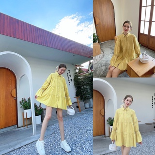 ภาพหน้าปกสินค้าขาวออฟไวท์/ครีม/เหลือง ✨ SLYQ MADE 🍯 ICED HONEY COTTON SHIRT DRESS เดรสเชิ้ตแขนยาวกระดุมหน้าผ้าคอตตอนญี่ปุ่น เชิ้ตเดรส ที่เกี่ยวข้อง