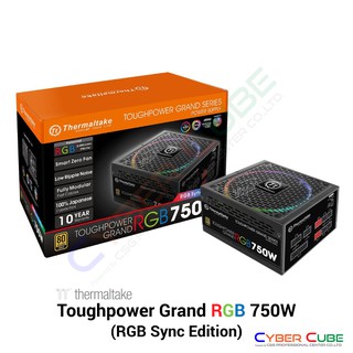 Thermaltake Toughpower Grand RGB 750W ( RGB Sync Edition ) 80 PLUS Gold ( อุปกรณ์จ่ายไฟ ) POWER SUPPLY