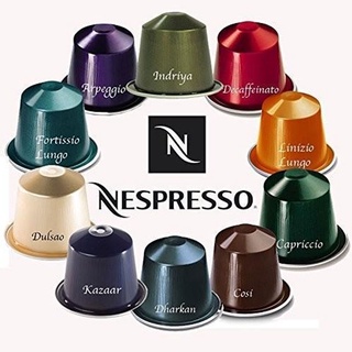 😎🖤กาแฟแคปซูล เนสเพรสโซ🖤Capsule Nespresso🖤 1 กล่องมี 10 แคปซูล😎