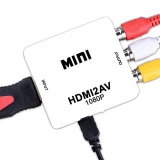 สินค้า High quality Mini Composite HDMI2AV 1080P HDMI to RCA Audio Video AV CVBS Adapter Converter For HDTV HDMI to AV