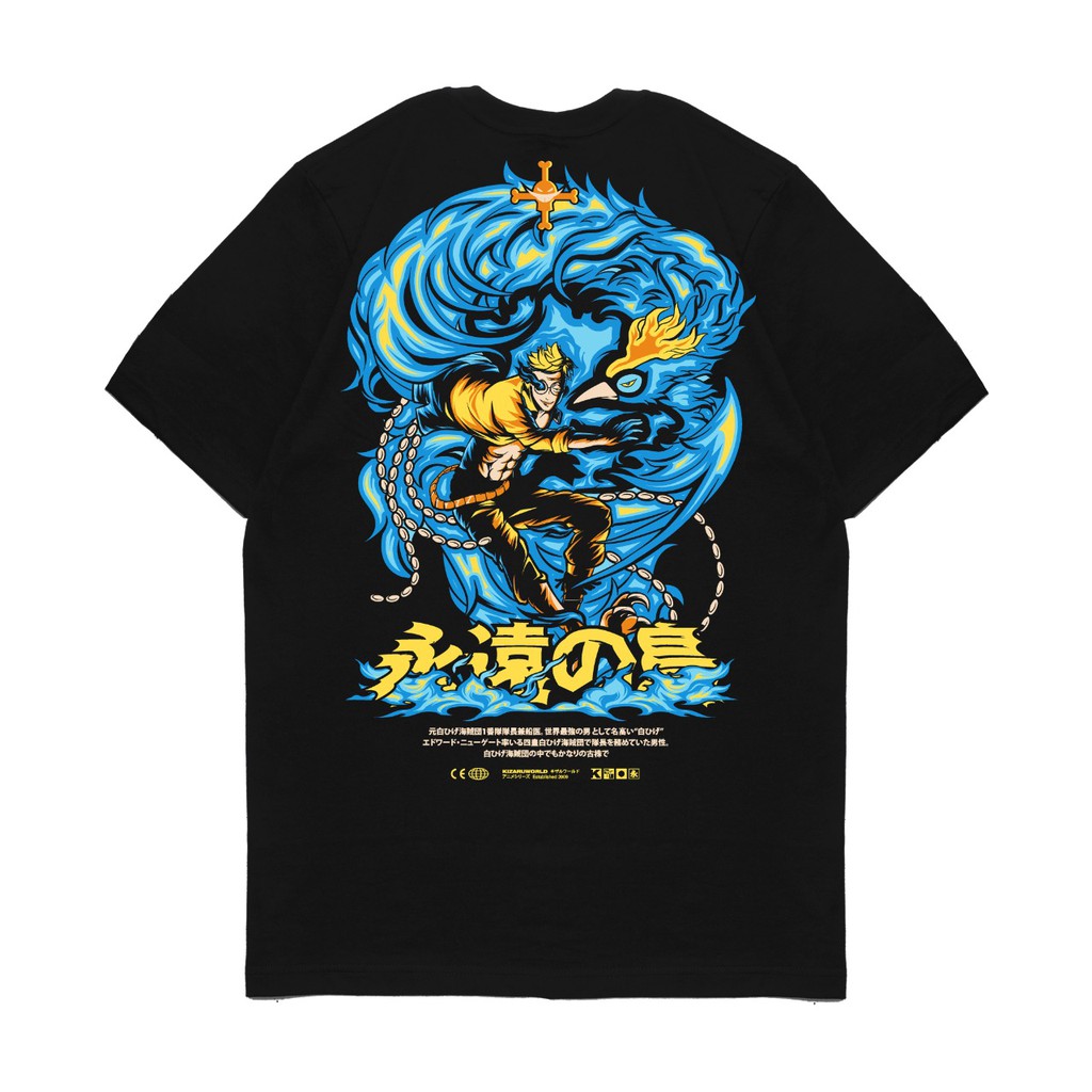 เสื้อยืดโอเวอร์ไซส์เสื้อยืด-พิมพ์ลายอนิเมะ-one-piece-marco-phoenix-kizarus-3xl