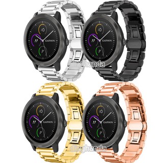 สเตนเลสสตีลสายคล้องคอสายคล้องคอสำหรับ Garmin Vivoactive 3 Smart Watch