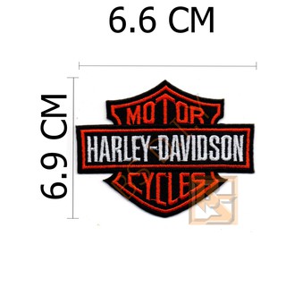 ตัวติดเสื้อ ตัวรีดเสื้อ อาร์ม Armpatch งานปักผ้า Harley Davidson Motor Cycles