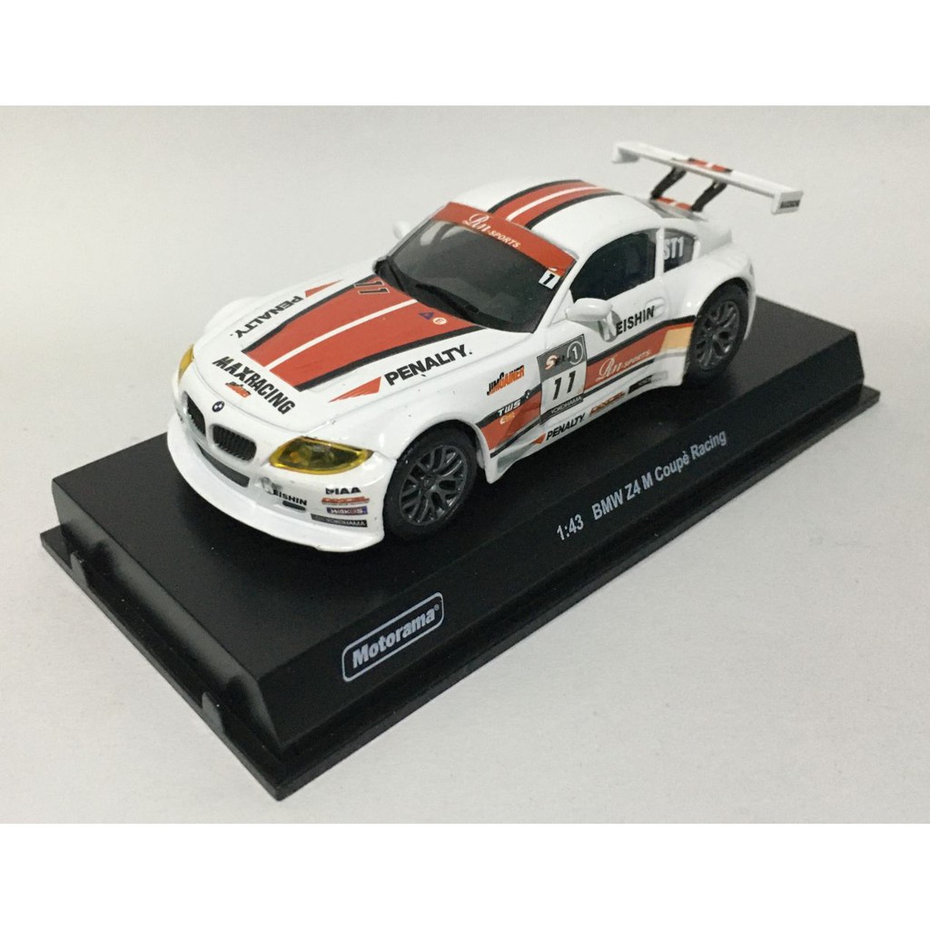 รถเหล็ก-motorama-bmw-z4-m-coupe-racing-no-11-สีขาวแดงคาดลายแข่ง