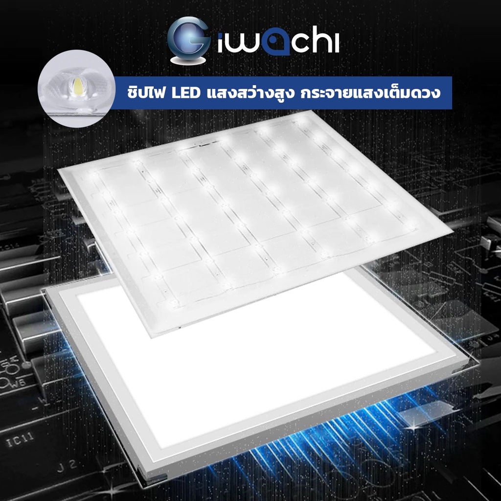 iwachi-โคมทีบาร์-led-โคมไฟฝังฝ้า-led-โคมไฟ-led-โคมไฟติดเพดาน-led-โคมไฟห้องนอน-โคมไฟห้องโถง-ขนาด-60x60-โคมไฟตกเเต่งออฟฟิต