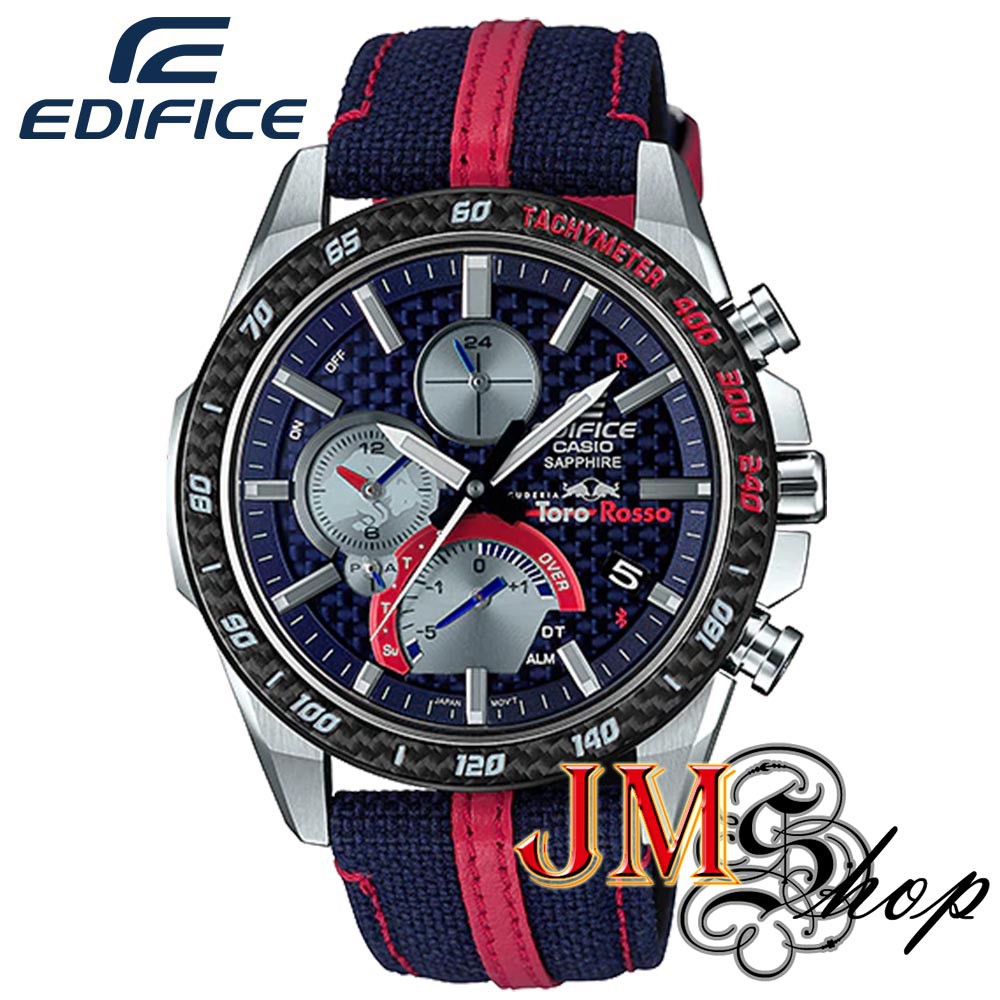 casio-edifice-scuderia-toro-rosso-by-red-bull-limited-edition-นาฬิกาข้อมือผู้ชาย-สายหน้งแท้-ผ้า-รุ่น-eqb-1000tr-2adr