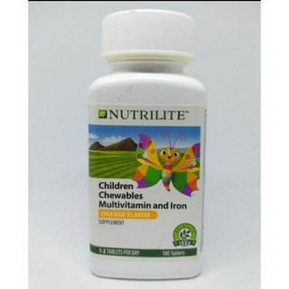 children chewable multivitamin and iron จำนวน 100 เม็ด