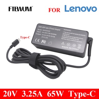 FTEWUM 20V 3.25A 65W Type C USB Adapter for Lenovo Thinkpad T480 T580 X280 X380 E580 L380 L480 X1 X270 E480 S2 AC Power