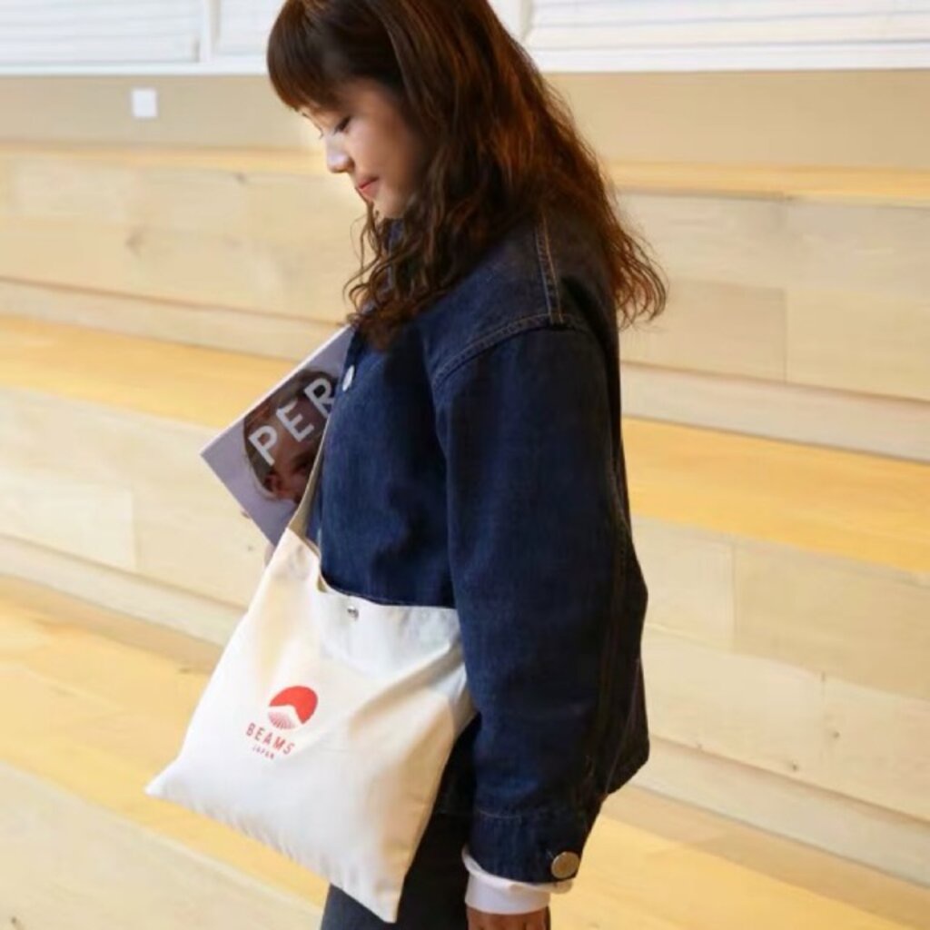 กระเป๋าผ้าสะพายข้าง-beams-japan-sacoche-bag-รุ่นพิเศษจากญี่ปุ่น-ของใหม่-ของแท้-พร้อมส่ง