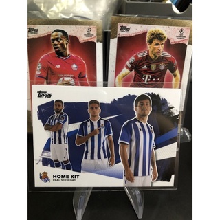2021-22 Topps Real Sociedad Team Set Soccer Cards Home &amp; Away Kit