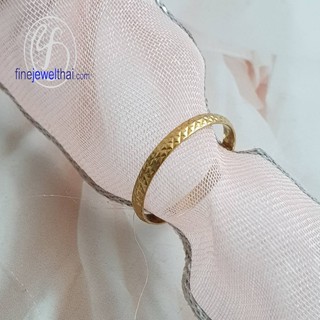 Finejewelthai แหวนทอง-ทองแท้-แหวนหมั้น-แหวนแต่งงาน-Gold-9k-Wedding-Ring - R1239G-375