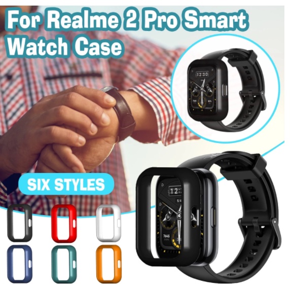 เคสกรอบนาฬิกาข้อมือกันชนสําหรับ-realme-watch-2-pro-ultra-light-pc-หลากสีสัน