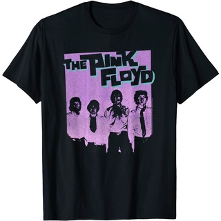 ROUND คอลูกเรือเสื้อยืด FLOYD PAINT BOX สีชมพู-4XL