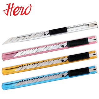 Hero มีดคัตเตอร์ใบเฉียง (Cutter) 1 กระปุก