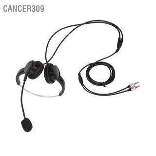 Cancer309 ชุดหูฟังไมโครโฟนตัดเสียงรบกวน 3.5 มม. ปลั๊กคู่ สําหรับคอมพิวเตอร์