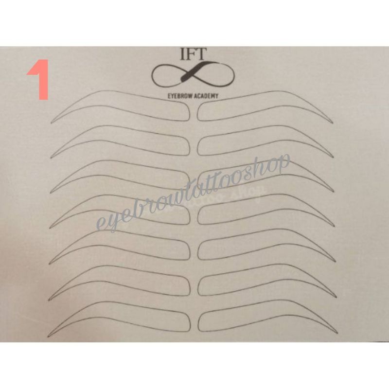 แผ่นหนังฝึกสักคิ้ว-ift