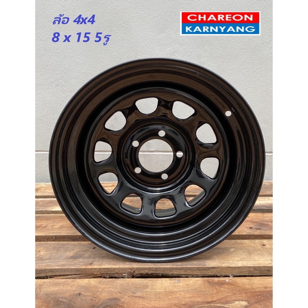 ล้อ 4x4 ขนาด 8x15 นิ้ว 5รู 114.3 CB67 Black Offset -5 จำนวน*1วง* (1วง ...