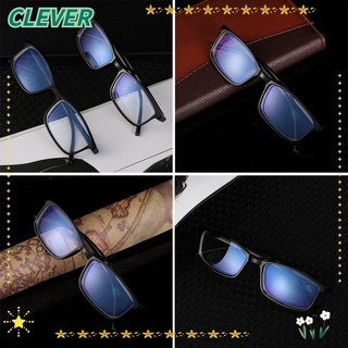 CLEVER Blue Film Myopia Glasses Ultra Light Vision Care -1.00~-4.0 Diopter Flexible Portable