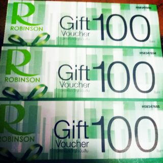 ภาพหน้าปกสินค้า📡📡(ใช้ coin ลดได้)Gift voucher โรบินสัน ใบล่ะ 100 บาท ขายเพียง 96 บาท ที่เกี่ยวข้อง