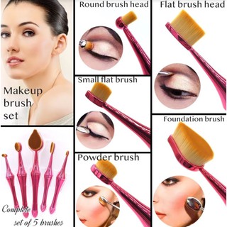 Make Up Brush set ชุดแปรงแต่งหน้าชุด 5 หัวแปรง