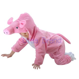 สินค้า (พร้อมส่ง) ชุดแฟนซีเด็ก ชุดสัตว์ รุ่น ชุดหมู (สีชมพู) PIG