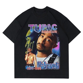 เสื้อยืดสีขาวเสื้อยืด ลาย Tupac SHAKUR | เสื้อยืดแขนสั้น ลาย MAKAVELLI 2 ชิ้น | Rap TEE OVERSIZE เสื้อผ้าผู้ชาย สีดํา RA