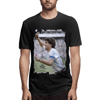 เสื้อยืด พิมพ์ลายกราฟฟิค Diego Maradona สีขาว สําหรับผู้ชาย