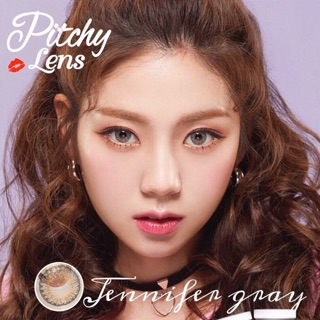 Jenifer Gray สีเทา ทรีโทน เทา 💋 Pitchy Lens Contact Lens คอนแทคเลนส์ ค่าสายตา สายตาสั้น แฟชั่น สายตาปกติ ตาหวาน ตาฝรั่ง