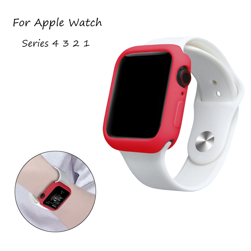 ภาพสินค้าเคสนาฬิกาข้อมือซิลิโคน อุปกรณ์เสริม สําหรับ Apple Watch Series Ultra 2 Ultra 9 8 7 6 SE 5 4 3 2 1 iWatch ขนาด 49 มม. 45 มม. 41 มม. 44 มม. 40 มม. 42 มม. 38 มม. จากร้าน mycover.th บน Shopee ภาพที่ 3