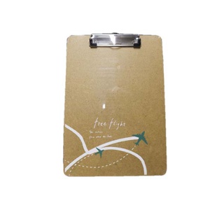 somjaiselected คลิปบอร์ดไม้อัด A4 FF-019 คละลาย DM.
