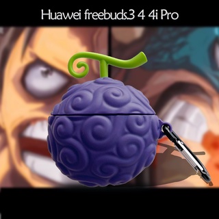 Anime Rubber Fruit Silicone Headphone Cover for Huawei Freebuds3/4 Generation One Piece Pro/4i Soft Shell