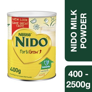สินค้า Nestle Nido Instant Full Cream Milk Powder 400g - 2500g ++ เนสเล่นีโด้ นมผง 400 - 2500g
