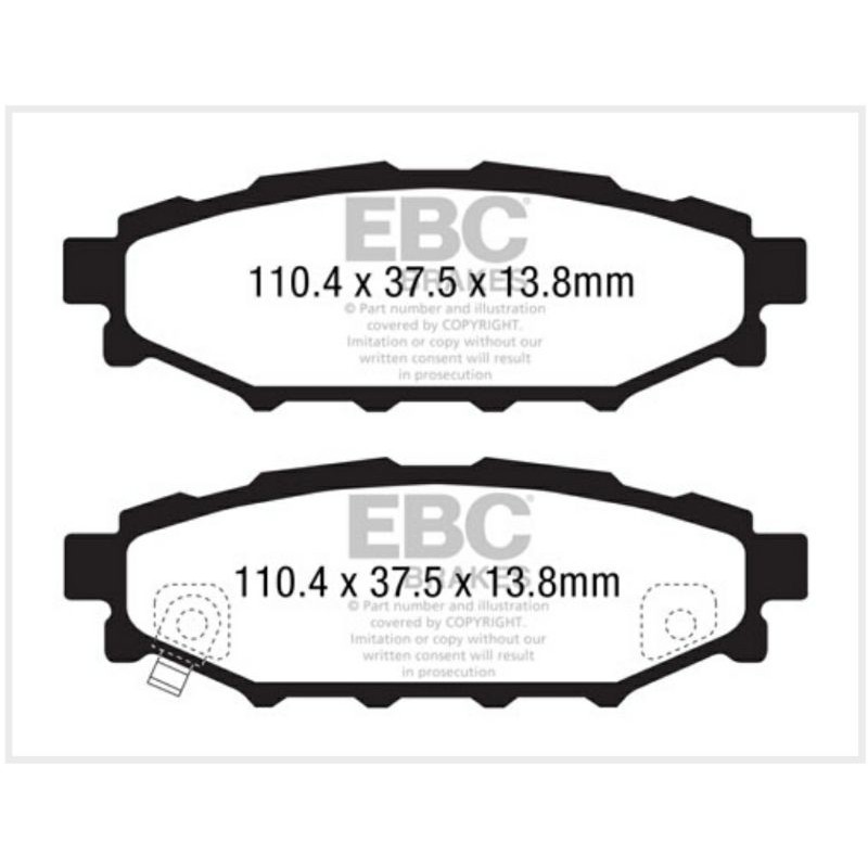 ผ้าเบรค-ebc-brakes-ผ้าหลัง-subaru-xv-ปี-12-15-forester-sj