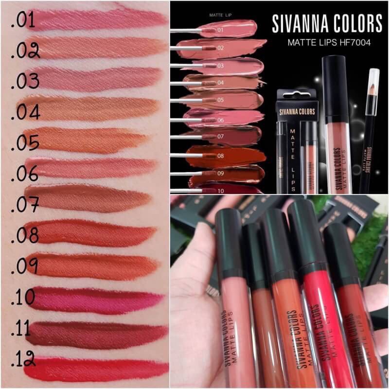 sivanna-matte-lip-hf7004-มาใหม่-ของแท้-โปรฯ-ลดจริง