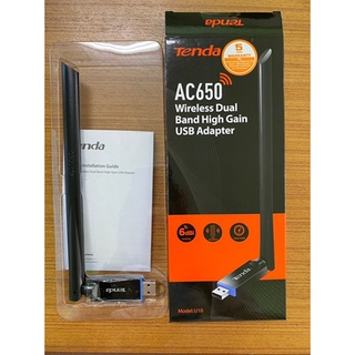 ส่งจากไทย Tenda U10 AC650 Wireless Dual Band Auto-Install USB Adapter ประกัน 5ปี พร้อมส่ง