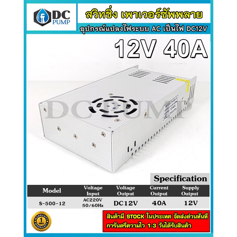 switching-power-supply-ac220v-to-12v-40a-สวิทชิ่งเพาเวอร์ซัพพลาย