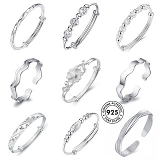 AIFEI 30รูปแบบเงิน92.5อิตาลีสร้อยข้อมือเงินโชคดีลูกปัดเสน่ห์สร้อยข้อมือสำหรับผู้หญิงกำไลแฟชั่น -s1