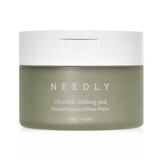 NEEDLY CICACHID CHILLING PAD แผ่นเช็ดทำความสะอาดผิวหน้า (สำหรับผิวหน้ามีสิว) 200 g