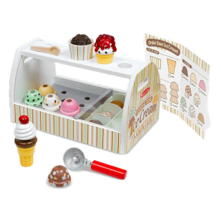 [28ชิ้น] ชุดไอติม แซนวิช บาร์บีคิว Melissa & Doug Scoop & Serve Ice Cream Counter Sandwich รีวิวดีใน Amazon USA หลากรุ่น 9286/31650/9269/9465